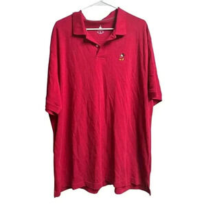 Disney Parks Mickey Mouse Men's Short Sleeve Polo XXL Red